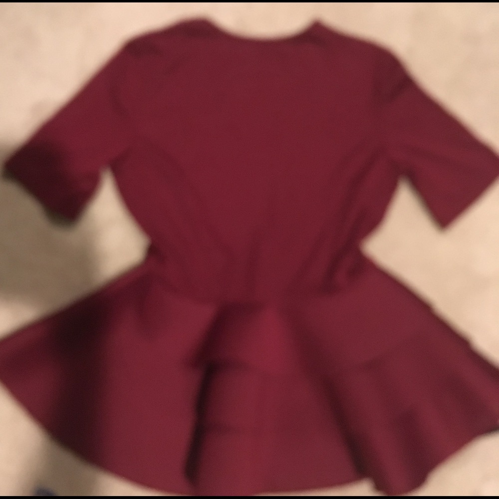 Fancy top with puffy ruffles
